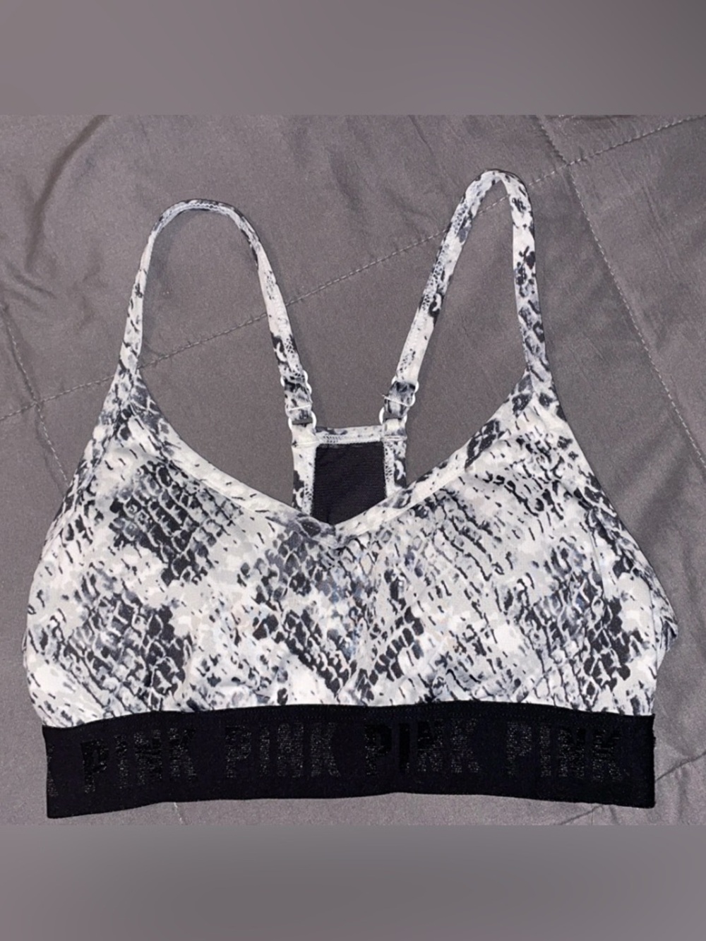 PINK Victoria's Secret Black and White Ultimate Bralette
